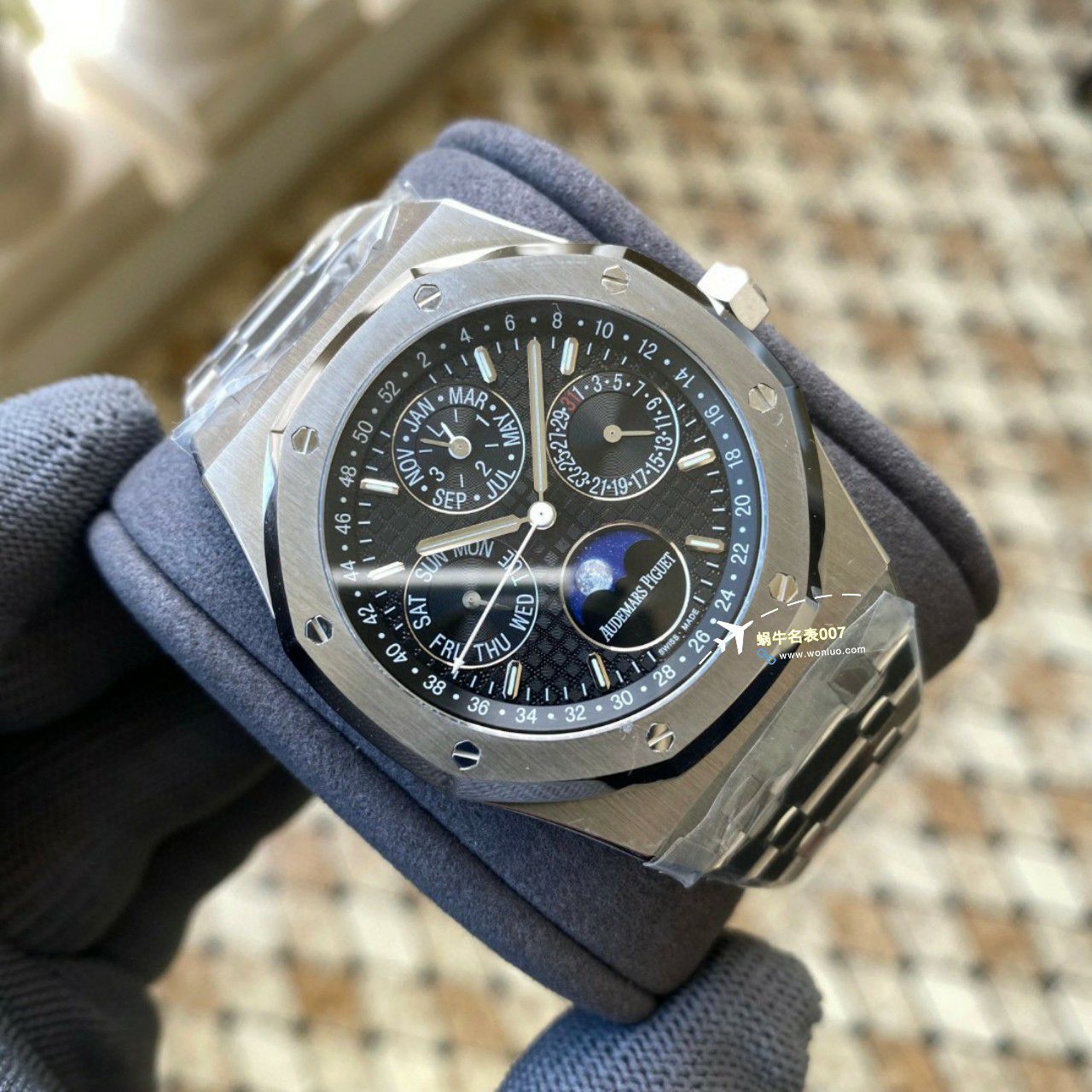 APS Factory Audemars Piguet 万年历26574PT.OO.1220PT.01，26574BA.OO.1220BA.01，26574ST.OO.1220ST.03 Perfect  Replica Copy  Watches  / AP262