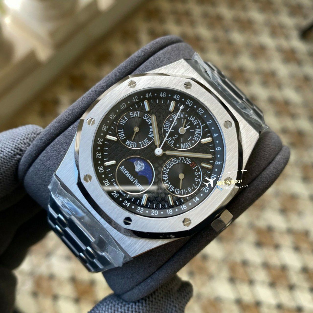 APS Factory Audemars Piguet 万年历26574PT.OO.1220PT.01，26574BA.OO.1220BA.01，26574ST.OO.1220ST.03 Perfect  Replica Copy  Watches  / AP262