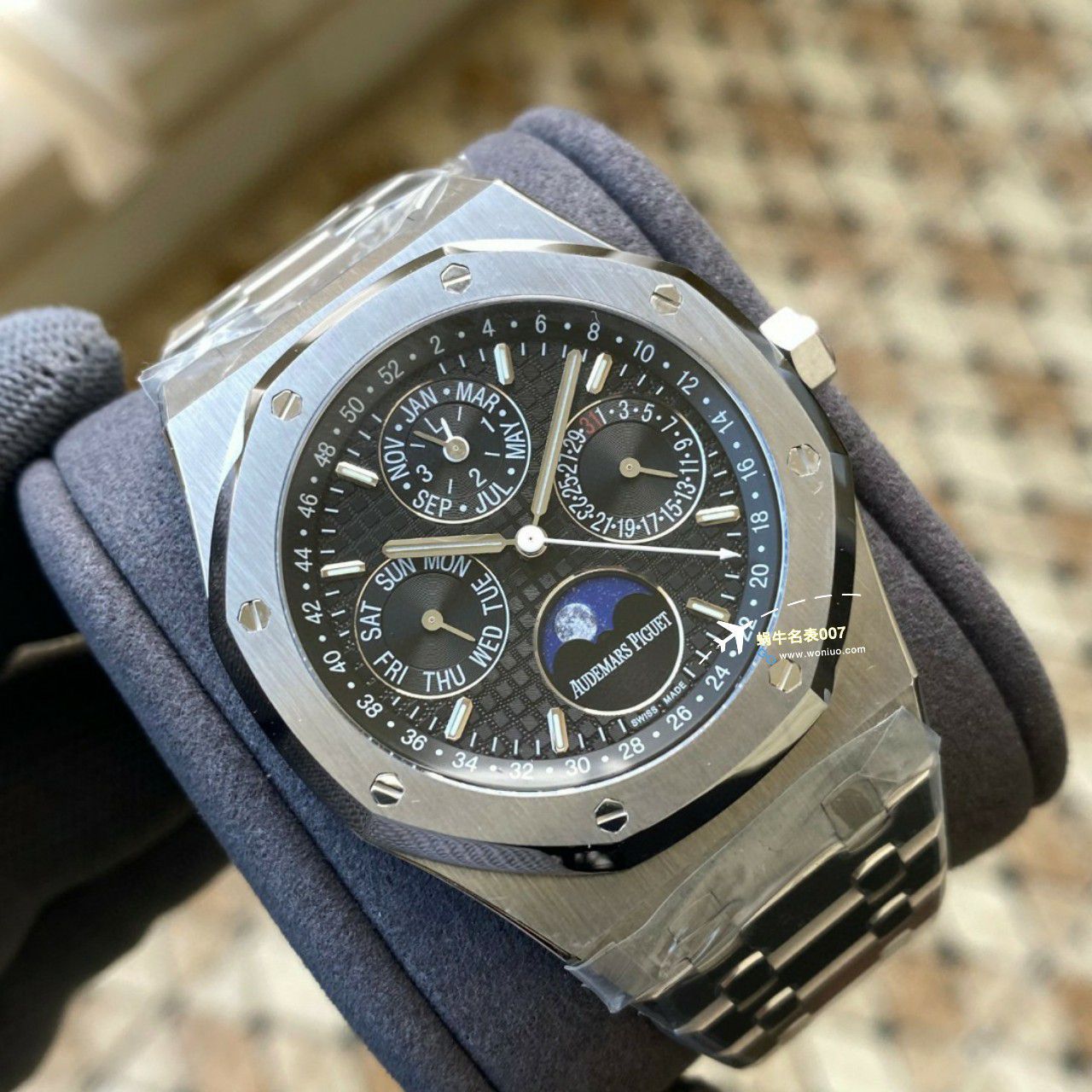 APS Factory Audemars Piguet 万年历26574PT.OO.1220PT.01，26574BA.OO.1220BA.01，26574ST.OO.1220ST.03 Perfect  Replica Copy  Watches  / AP262