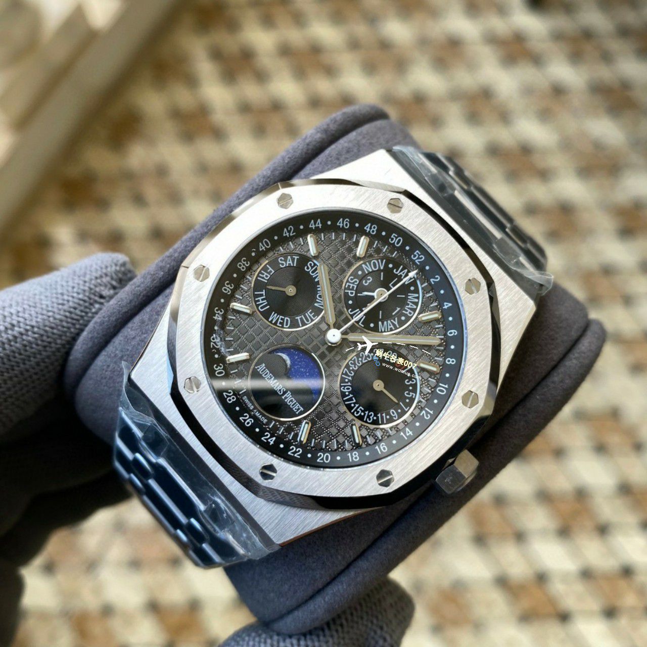 APS Factory Audemars Piguet 万年历26574PT.OO.1220PT.01，26574BA.OO.1220BA.01，26574ST.OO.1220ST.03 Perfect  Replica Copy  Watches  / AP262