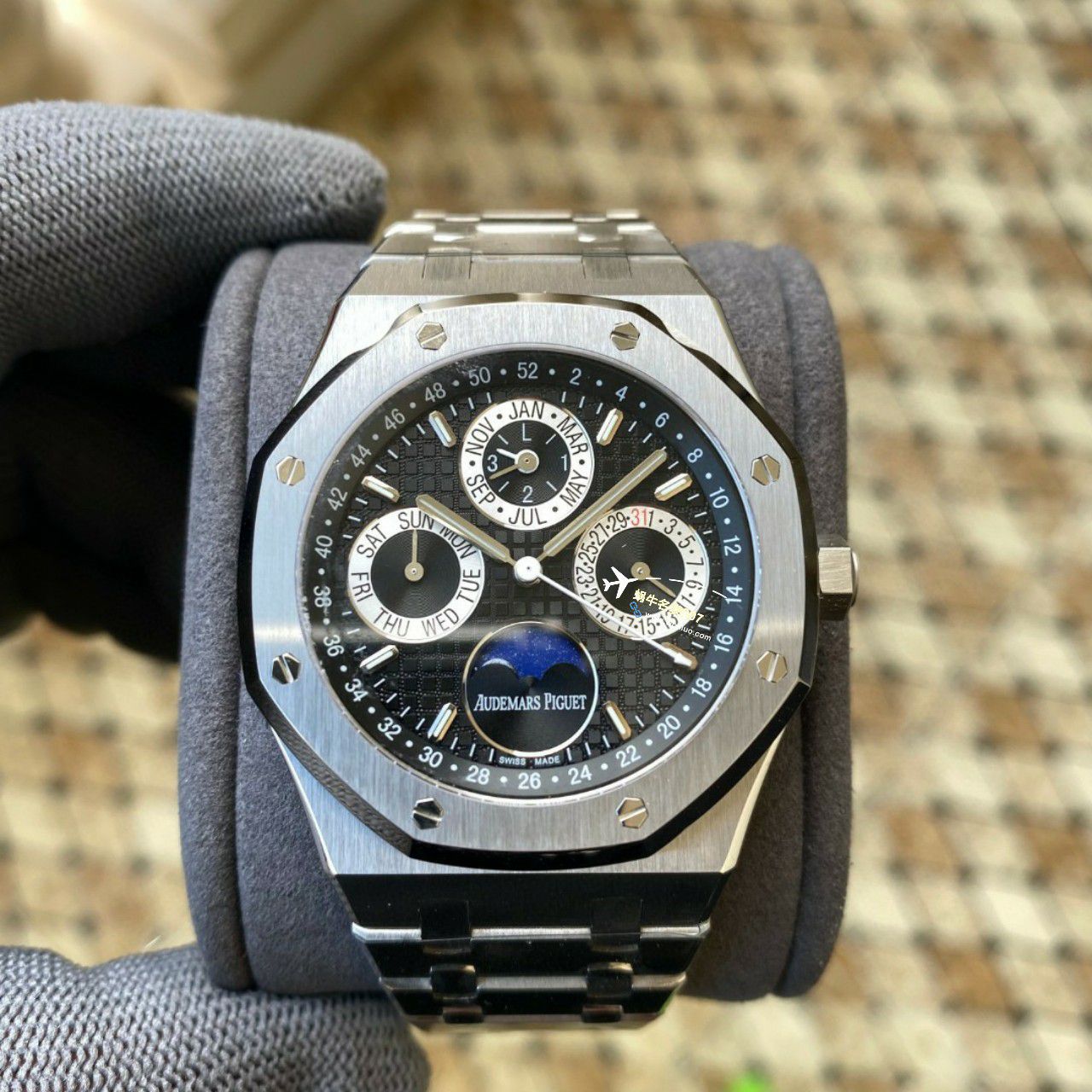 APS Factory Audemars Piguet 万年历26574PT.OO.1220PT.01，26574BA.OO.1220BA.01，26574ST.OO.1220ST.03 Perfect  Replica Copy  Watches  / AP262