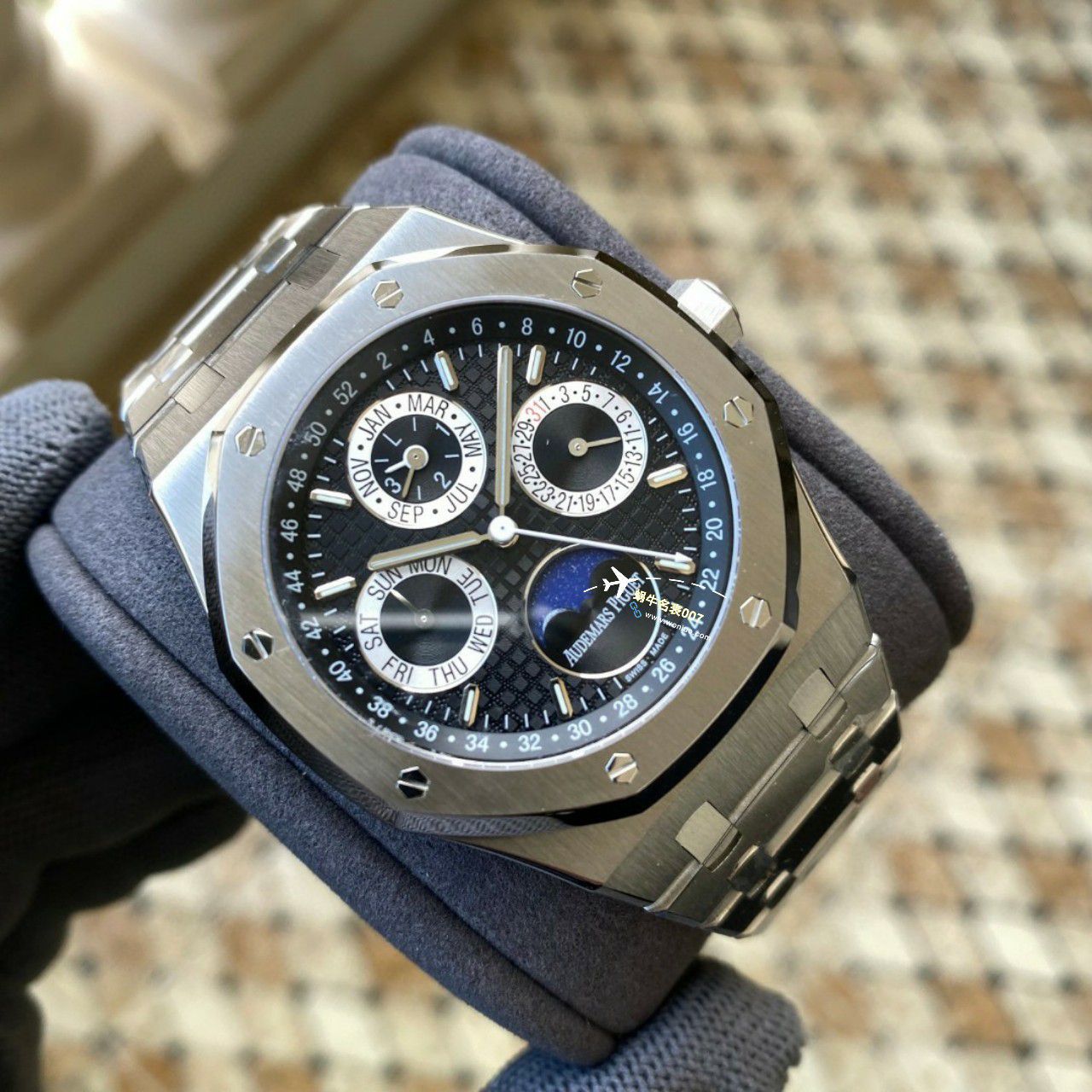 APS Factory Audemars Piguet 万年历26574PT.OO.1220PT.01，26574BA.OO.1220BA.01，26574ST.OO.1220ST.03 Perfect  Replica Copy  Watches  / AP262