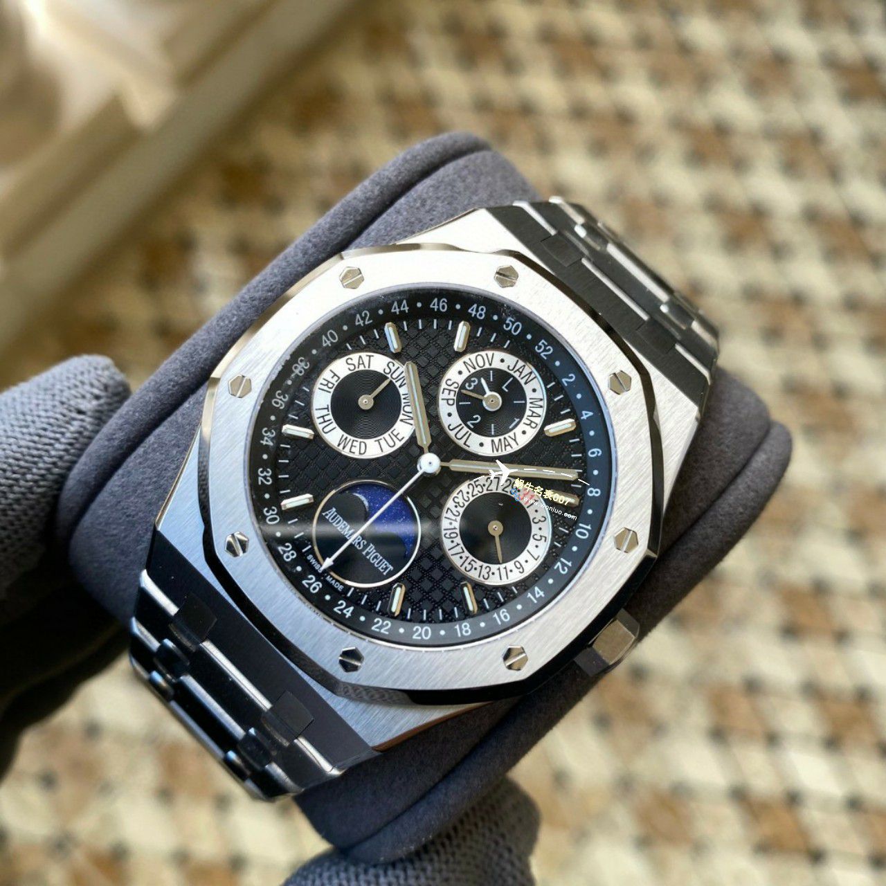 APS Factory Audemars Piguet 万年历26574PT.OO.1220PT.01，26574BA.OO.1220BA.01，26574ST.OO.1220ST.03 Perfect  Replica Copy  Watches  / AP262