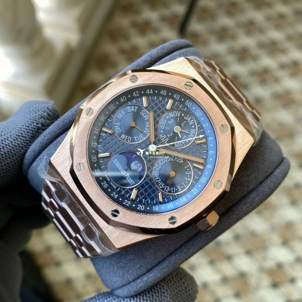 APS Factory Audemars Piguet 万年历26574PT.OO.1220PT.01，26574BA.OO.1220BA.01，26574ST.OO.1220ST.03 Perfect  Replica Copy  Watches  / AP262