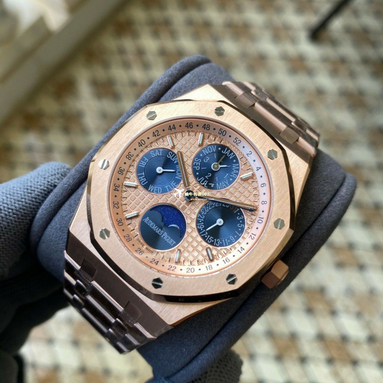 APS Factory Audemars Piguet 万年历26574PT.OO.1220PT.01，26574BA.OO.1220BA.01，26574ST.OO.1220ST.03 Perfect  Replica Copy  Watches  / AP262