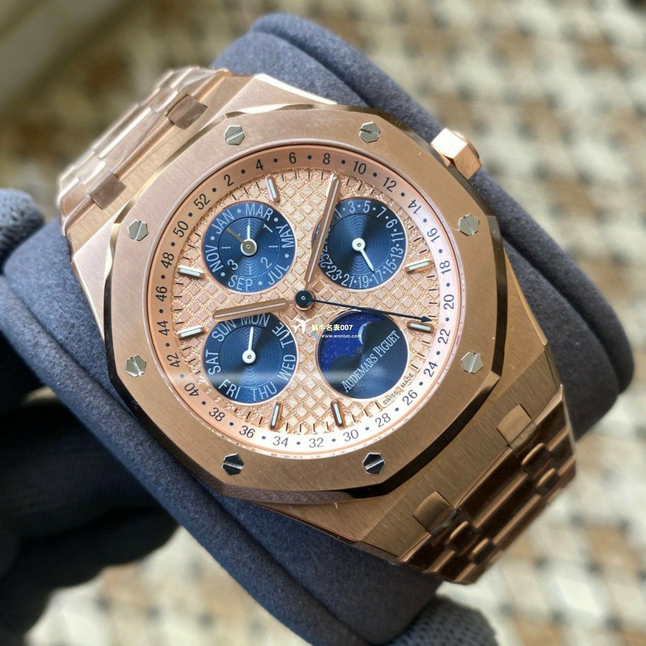 APS Factory Audemars Piguet 万年历26574PT.OO.1220PT.01，26574BA.OO.1220BA.01，26574ST.OO.1220ST.03 Perfect  Replica Copy  Watches  / AP262