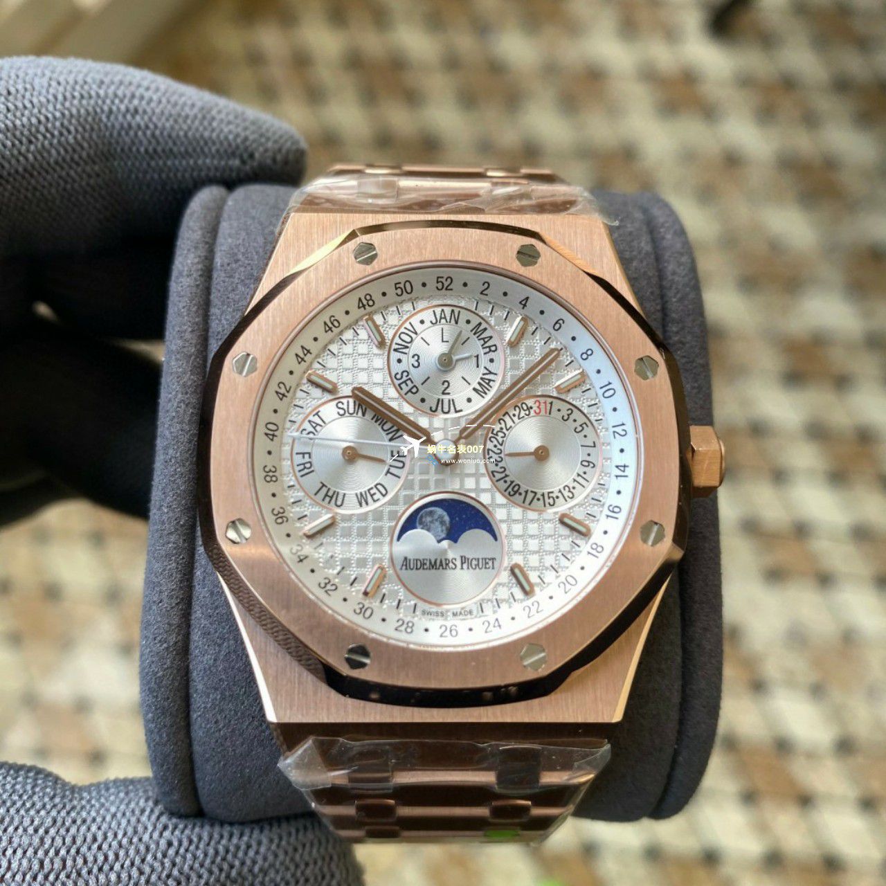 APS Factory Audemars Piguet 万年历26574PT.OO.1220PT.01，26574BA.OO.1220BA.01，26574ST.OO.1220ST.03 Perfect  Replica Copy  Watches  / AP262