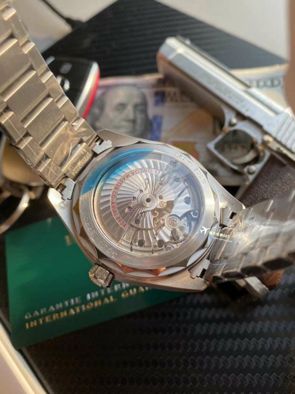 VS Factory OMEGA Seamaster 150世界时绿面盘 Perfect  Replica Watches 220.30.43.22.10.001 wrist watches  / M786
