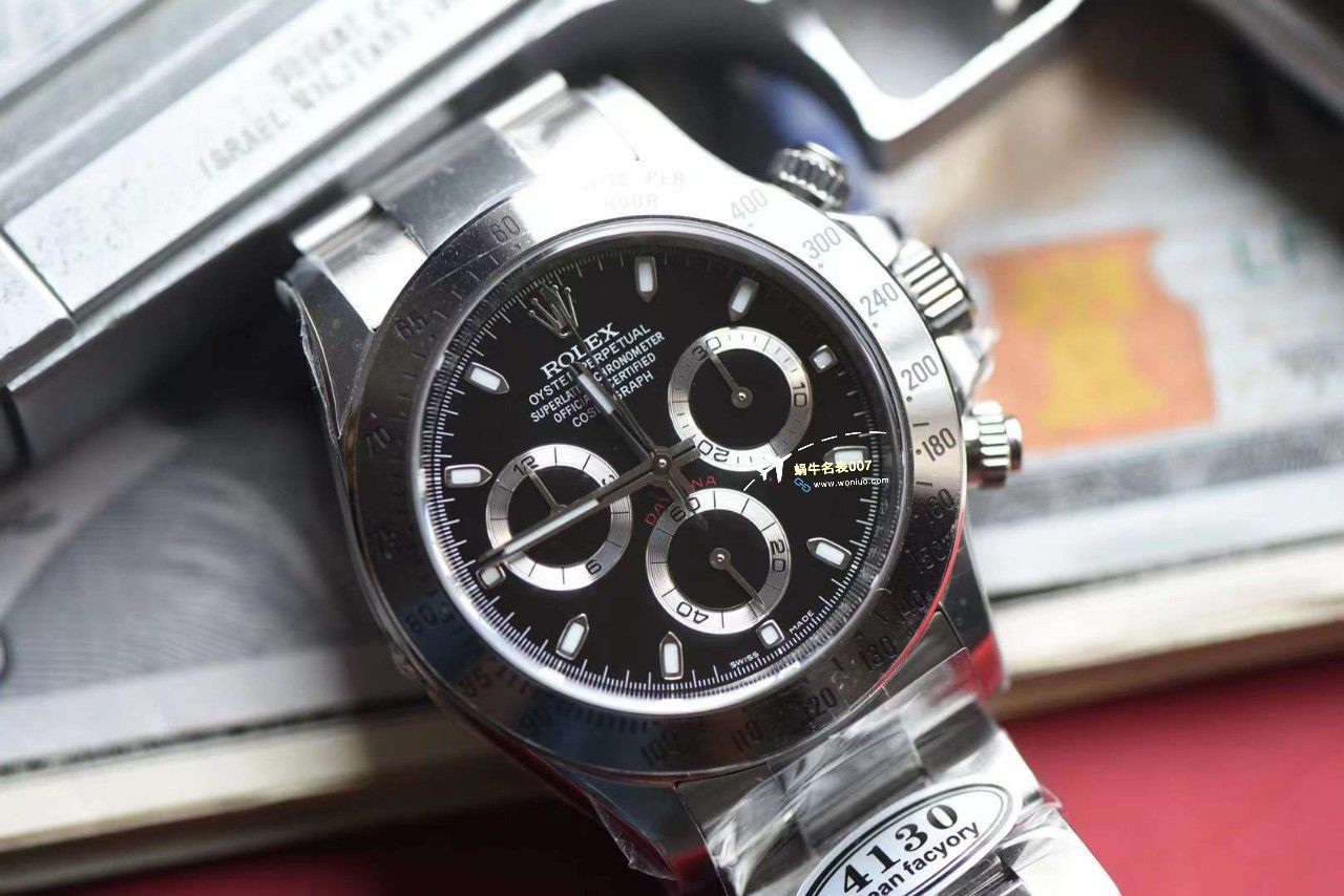 【 Video analysis 】clean Factory  Rolex  Ditongna 黑钢迪116520-78590 top  Replica Copy  Watches  / R799