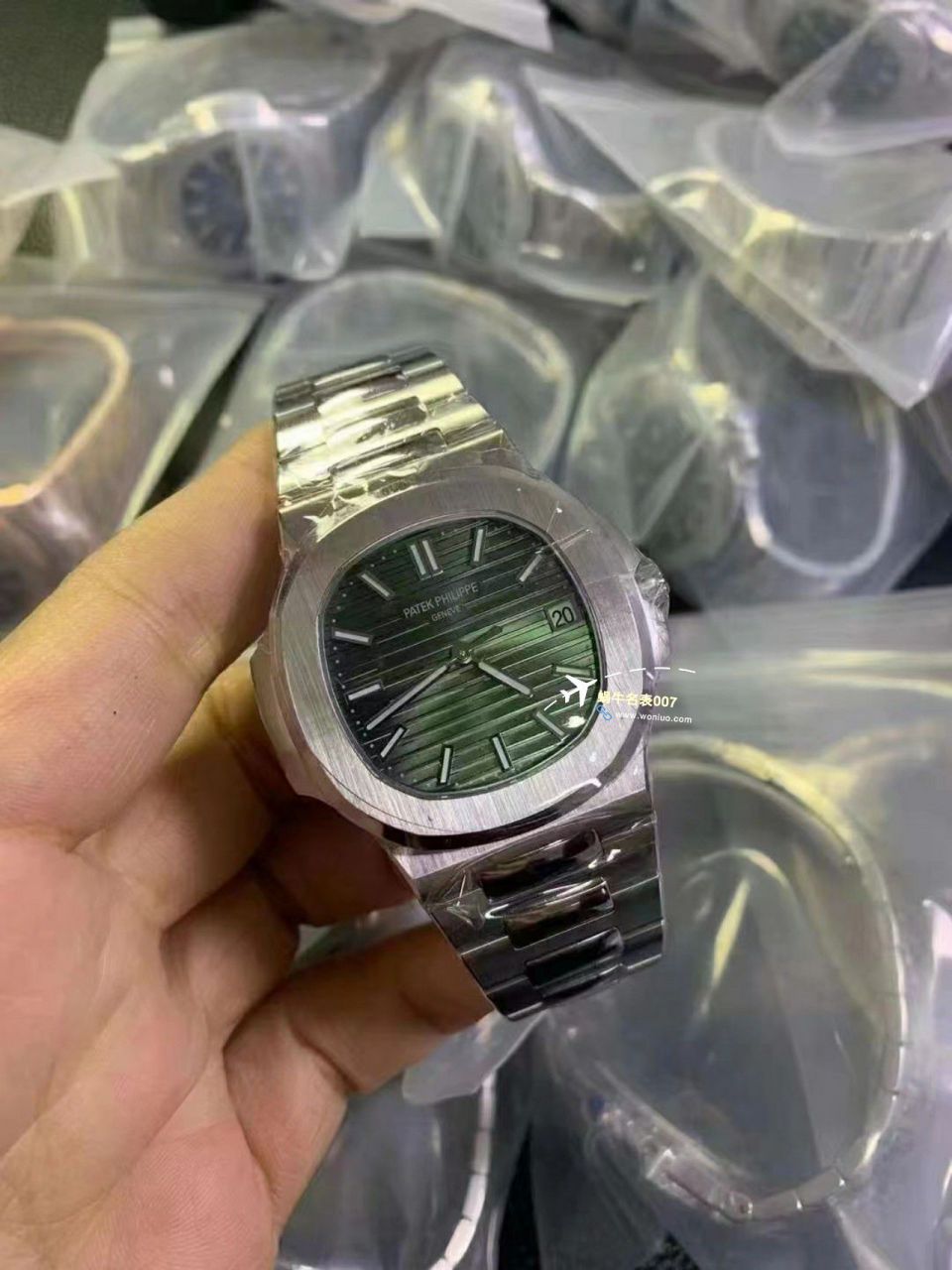 【 Video analysis 】3K一体机 PATEK PHILIPPE 绿色 Nautilus  Perfect  Replica  Replica 5711/1A-014 Watches  / BD386