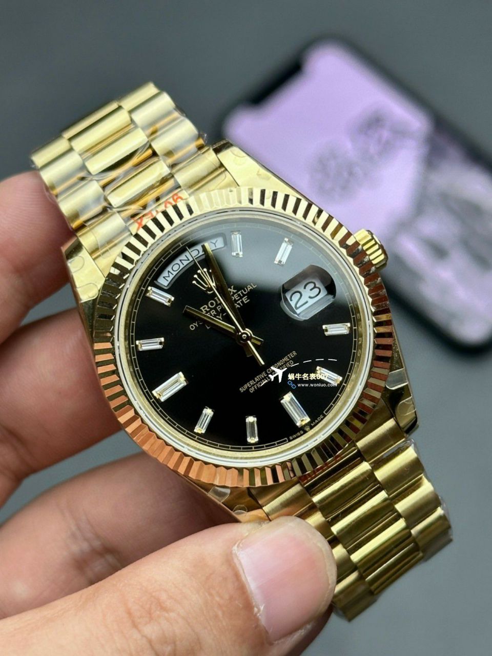 【 Video analysis 】GM Factory 黑冰糖 Adding weight 版 Rolex  Day-Date 型m228238-0004 Perfect  Replica Copy  Watches  / R806