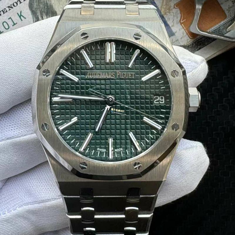 【 Video analysis 】APS Factory Audemars Piguet 皇家橡树50周年纪念15510ST.OO.1320ST.09，15510ST.OO.1320ST.08 Perfect  Replica Copy  Watches 