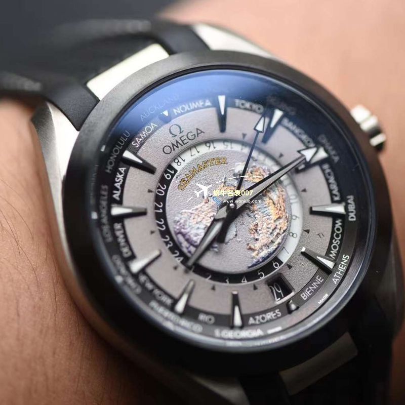 【 Video analysis 】vs Factory  Perfect  Replica Copy OMEGA Seamaster 150世界时间220.92.43.22.99.001 Watches 