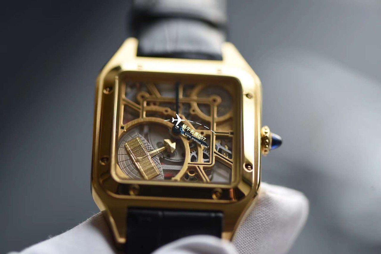【 Video analysis 】TW Cartier  女装 Santos 镂空系列 Replica WHSA0032，WHSA0030石英 wrist watches  / K338