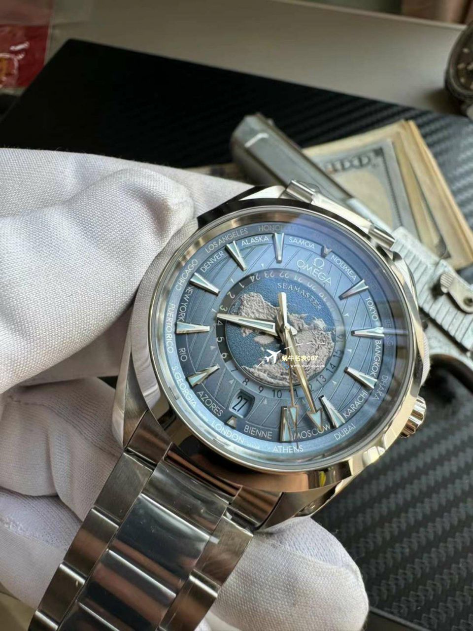 【 Video analysis 】VS Factory OMEGA世界时summer blue  Seamaster  Replica 冰蓝纪念特别版220.10.43.22.03.002 wrist watches  / M792