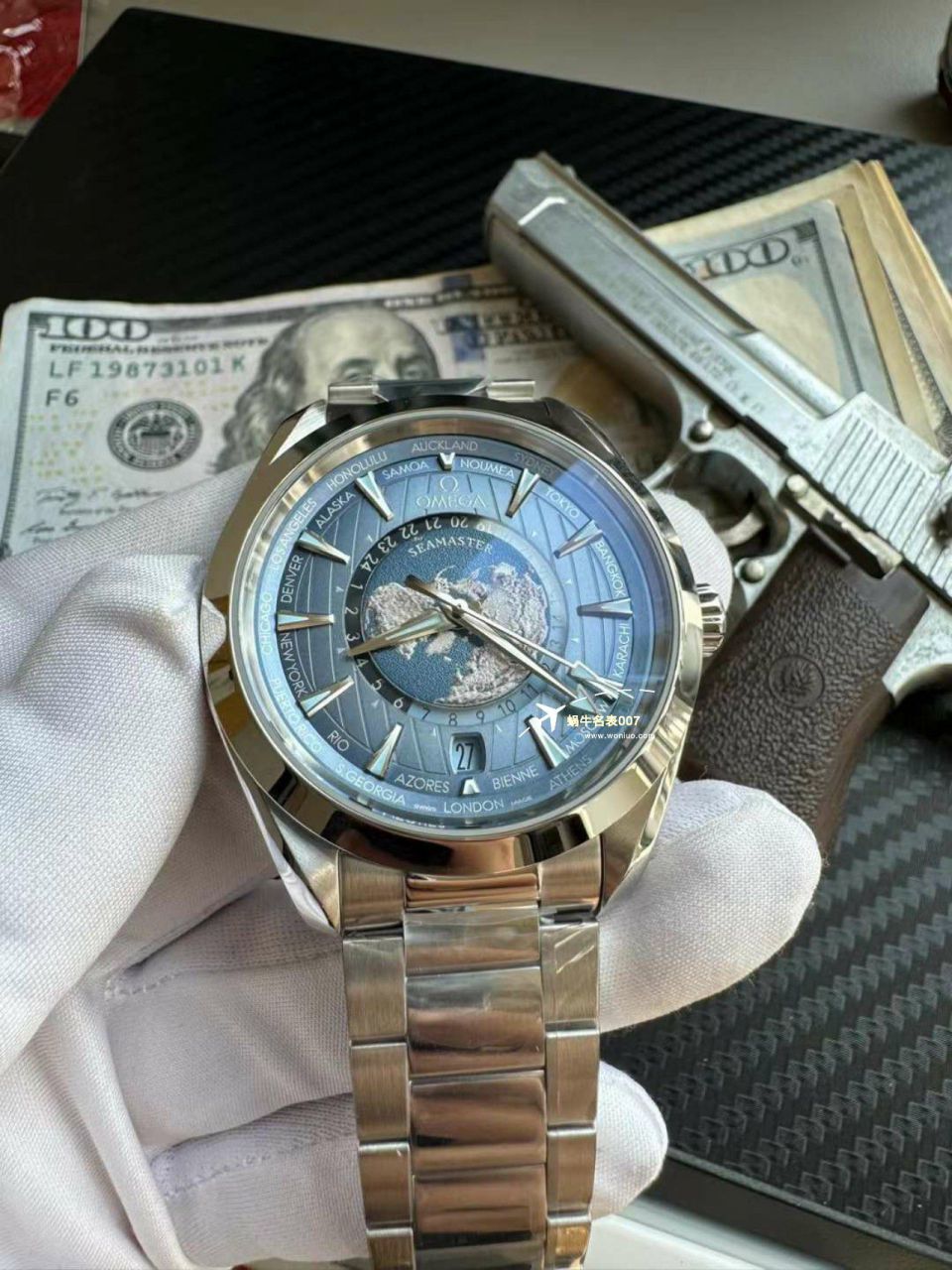 【 Video analysis 】VS Factory OMEGA世界时summer blue  Seamaster  Replica 冰蓝纪念特别版220.10.43.22.03.002 wrist watches  / M792