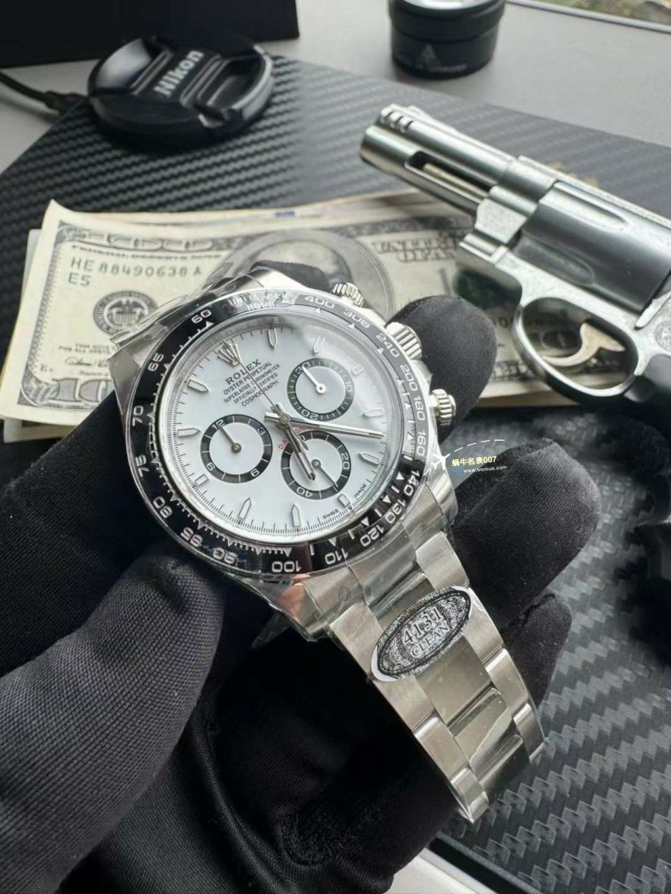 clean Factory c Factory  High quality   Replica Watches  Rolex  Cosmograph Daytona  Ditongna 新款4131 Movement 熊猫迪水泥灰m126500LN-0001，m126519ln-0006 wrist watches  / R810