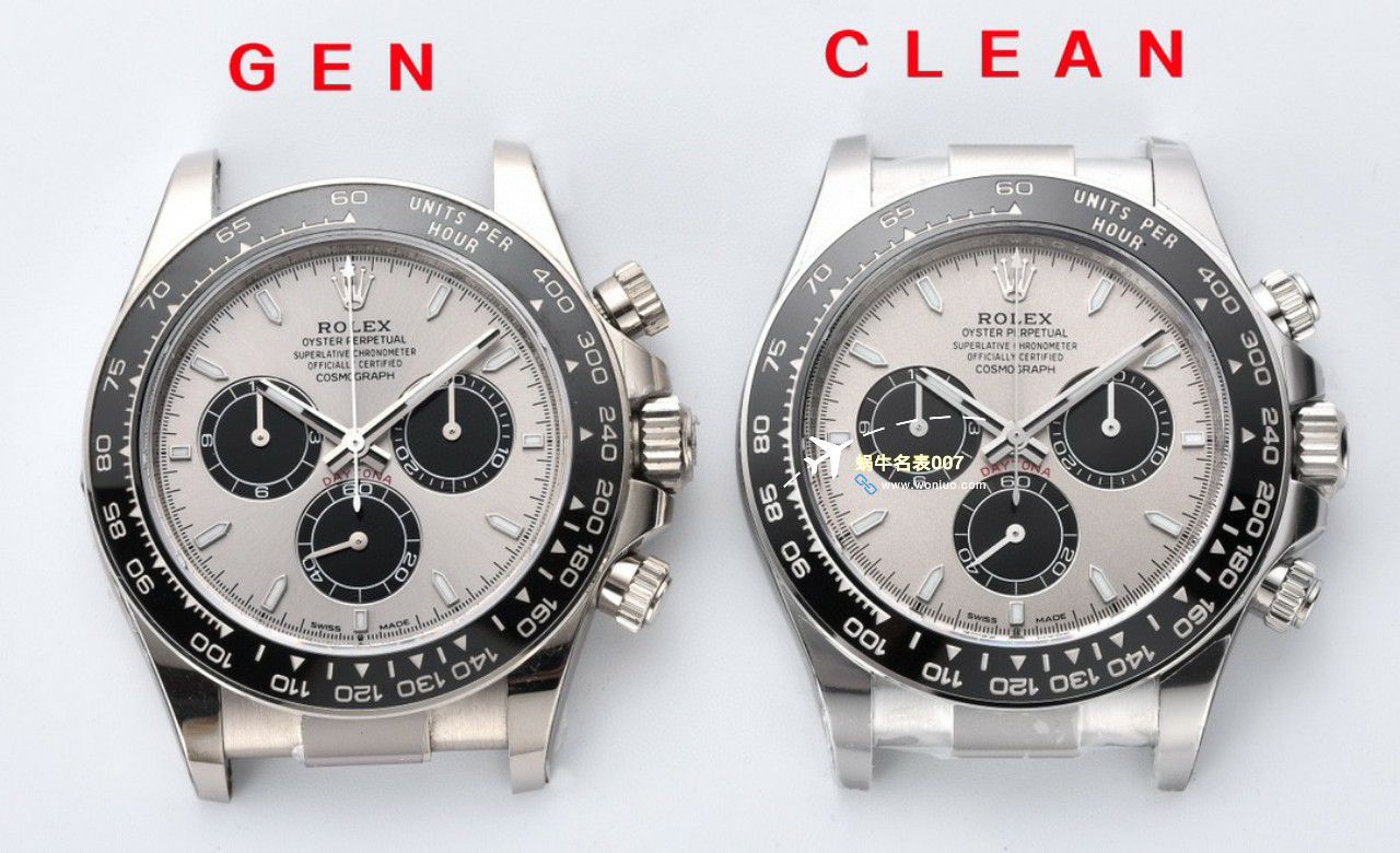 clean Factory c Factory  High quality   Replica Watches  Rolex  Cosmograph Daytona  Ditongna 新款4131 Movement 熊猫迪水泥灰m126500LN-0001，m126519ln-0006 wrist watches  / R810