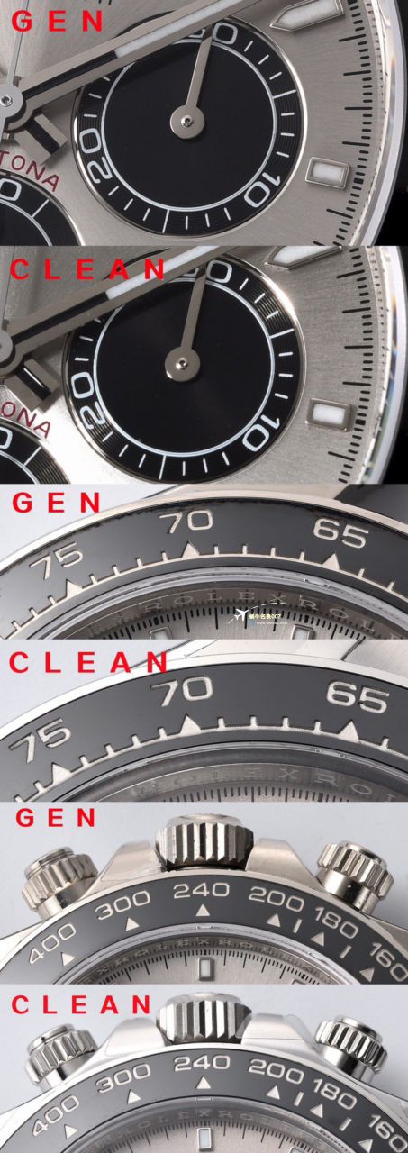 clean Factory c Factory  High quality   Replica Watches  Rolex  Cosmograph Daytona  Ditongna 新款4131 Movement 熊猫迪水泥灰m126500LN-0001，m126519ln-0006 wrist watches  / R810