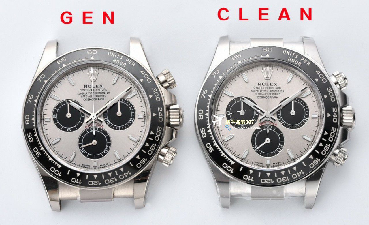 clean Factory c Factory  High quality   Replica Watches  Rolex  Cosmograph Daytona  Ditongna 新款4131 Movement 熊猫迪水泥灰m126500LN-0001，m126519ln-0006 wrist watches  / R810