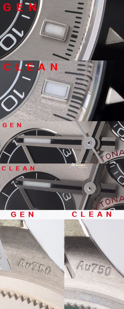 clean Factory c Factory  High quality   Replica Watches  Rolex  Cosmograph Daytona  Ditongna 新款4131 Movement 熊猫迪水泥灰m126500LN-0001，m126519ln-0006 wrist watches  / R810