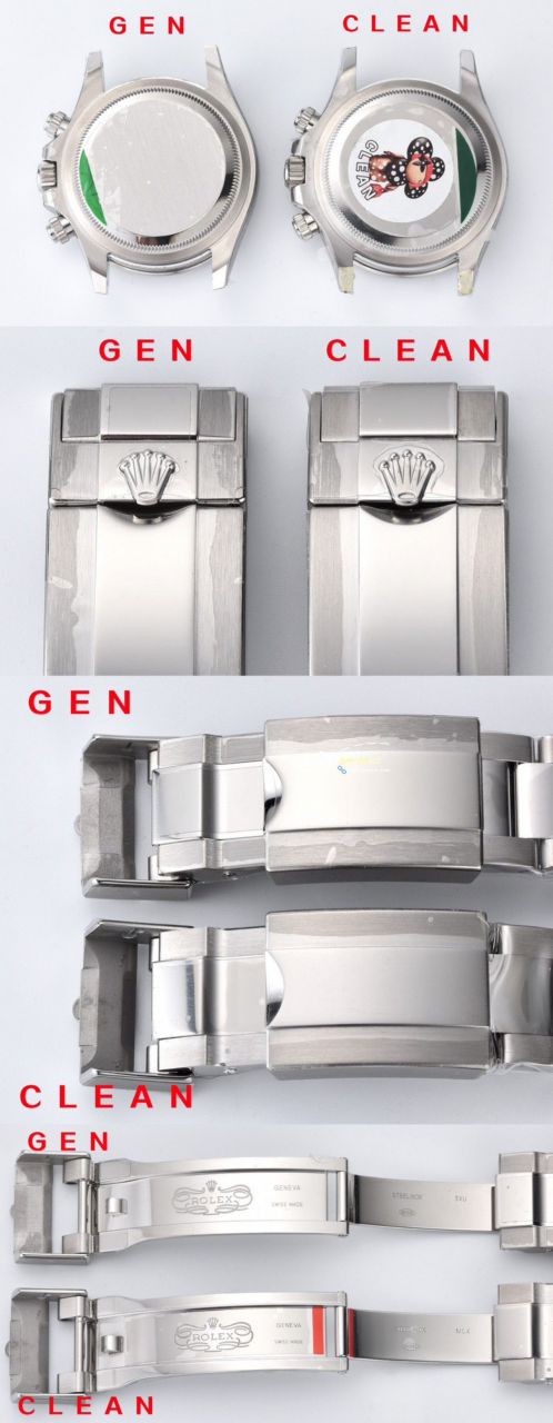 clean Factory c Factory  High quality   Replica Watches  Rolex  Cosmograph Daytona  Ditongna 新款4131 Movement 熊猫迪水泥灰m126500LN-0001，m126519ln-0006 wrist watches  / R810