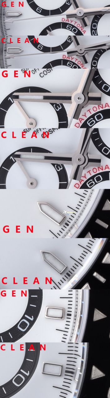 clean Factory c Factory  High quality   Replica Watches  Rolex  Cosmograph Daytona  Ditongna 新款4131 Movement 熊猫迪水泥灰m126500LN-0001，m126519ln-0006 wrist watches  / R810