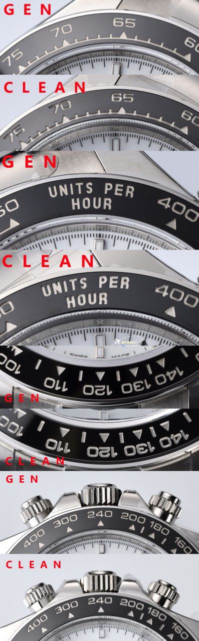 clean Factory c Factory  High quality   Replica Watches  Rolex  Cosmograph Daytona  Ditongna 新款4131 Movement 熊猫迪水泥灰m126500LN-0001，m126519ln-0006 wrist watches  / R810