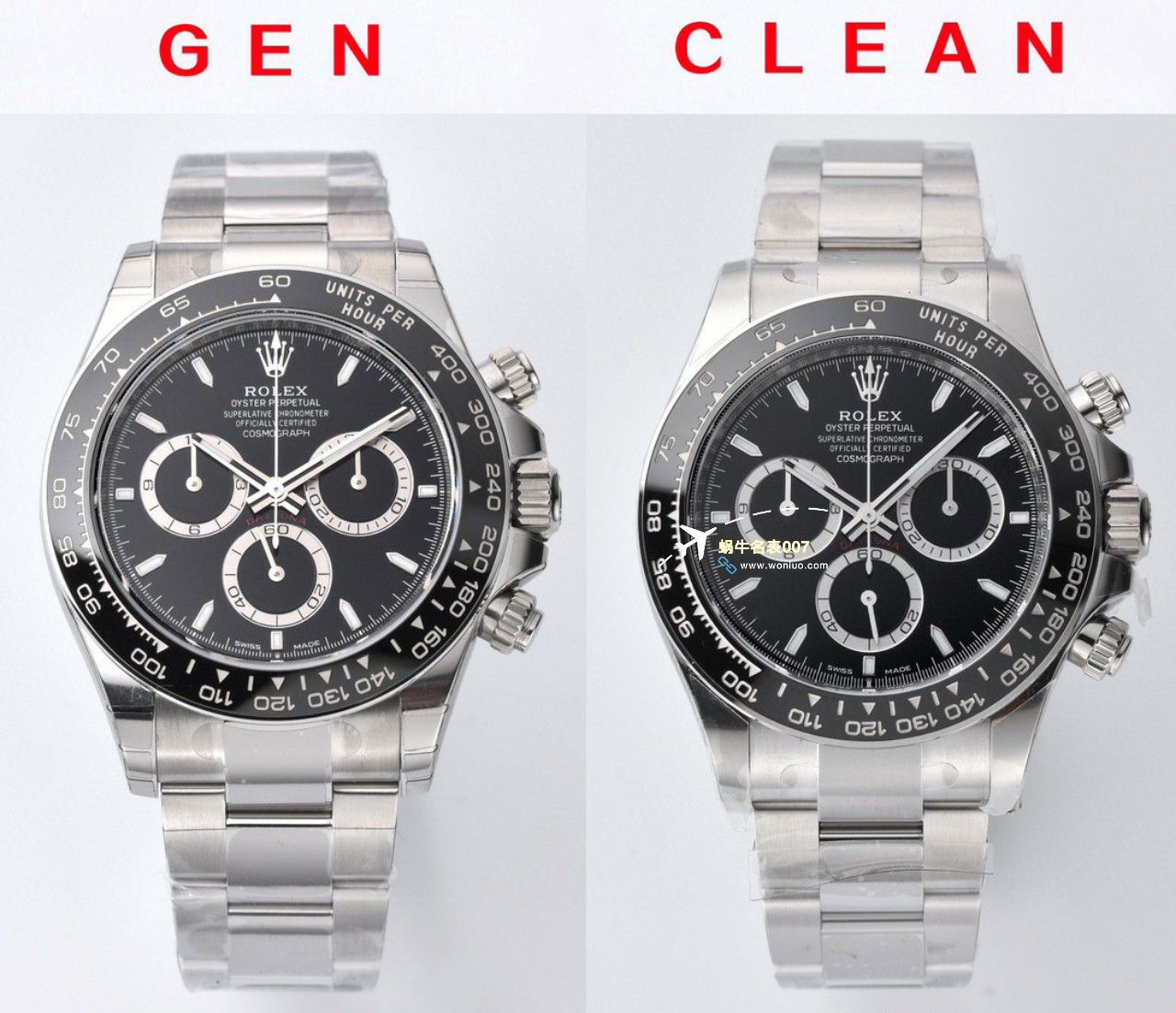 clean Factory c Factory  High quality   Replica Watches  Rolex  Cosmograph Daytona  Ditongna 新款4131 Movement 熊猫迪水泥灰m126500LN-0001，m126519ln-0006 wrist watches  / R810