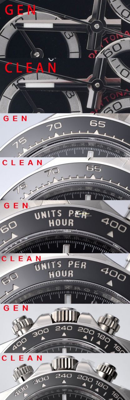 clean Factory c Factory  High quality   Replica Watches  Rolex  Cosmograph Daytona  Ditongna 新款4131 Movement 熊猫迪水泥灰m126500LN-0001，m126519ln-0006 wrist watches  / R810