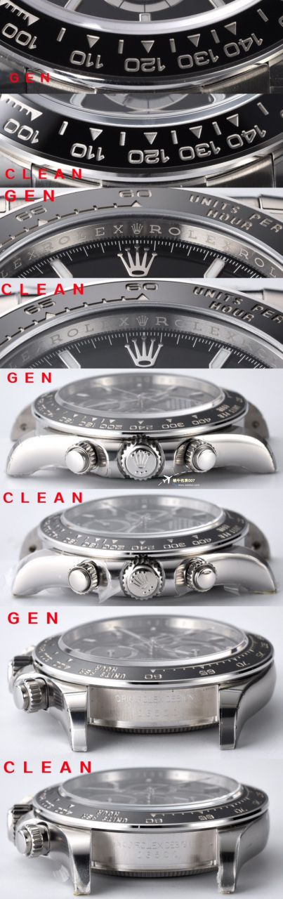 clean Factory c Factory  High quality   Replica Watches  Rolex  Cosmograph Daytona  Ditongna 新款4131 Movement 熊猫迪水泥灰m126500LN-0001，m126519ln-0006 wrist watches  / R810