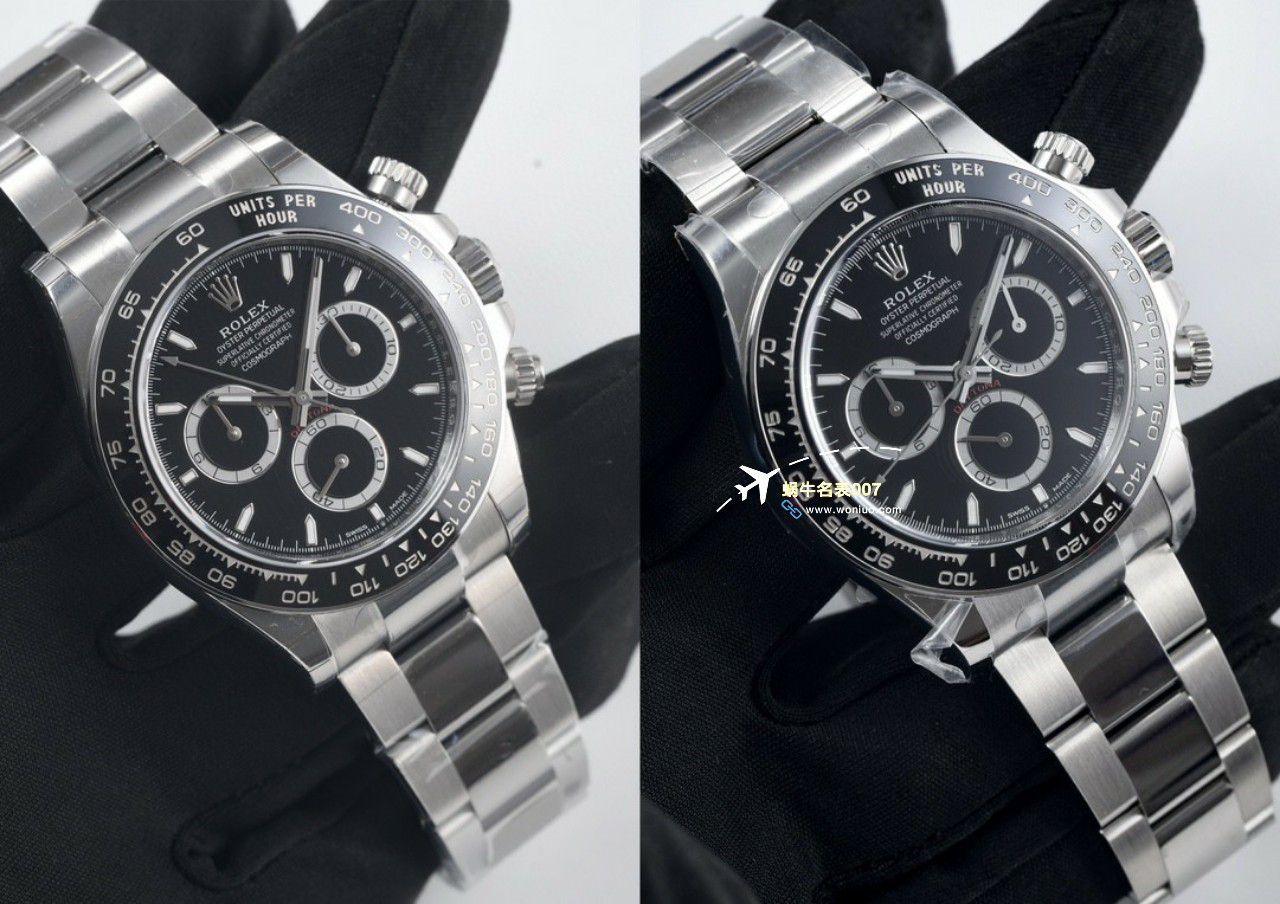 clean Factory c Factory  High quality   Replica Watches  Rolex  Cosmograph Daytona  Ditongna 新款4131 Movement 熊猫迪水泥灰m126500LN-0001，m126519ln-0006 wrist watches  / R810