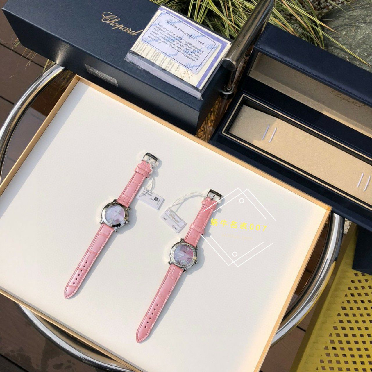  TOP  copy customized 真钻 Chopard HAPPY SPORT系列女表278475-2002和278475-3004原单 wrist watches  / XB087