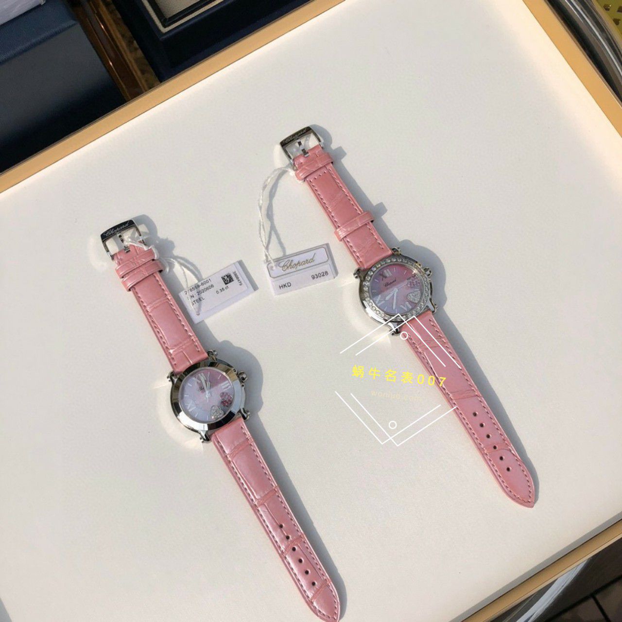  TOP  copy customized 真钻 Chopard HAPPY SPORT系列女表278475-2002和278475-3004原单 wrist watches  / XB087