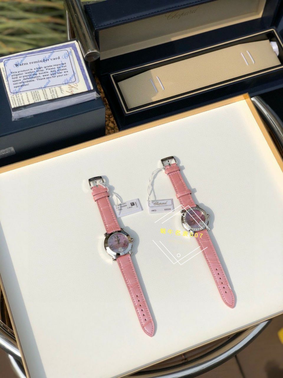  TOP  copy customized 真钻 Chopard HAPPY SPORT系列女表278475-2002和278475-3004原单 wrist watches  / XB087
