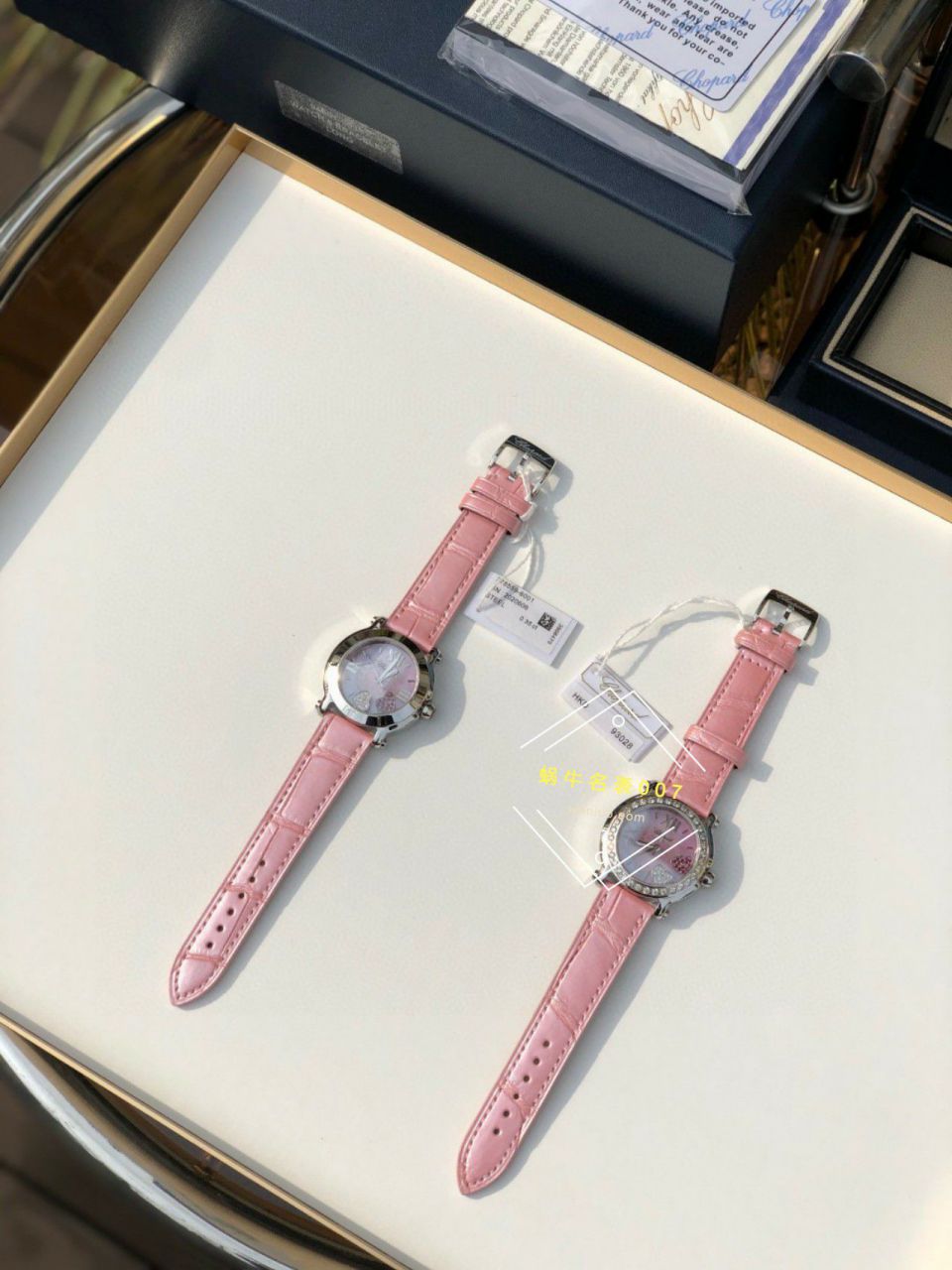  TOP  copy customized 真钻 Chopard HAPPY SPORT系列女表278475-2002和278475-3004原单 wrist watches  / XB087