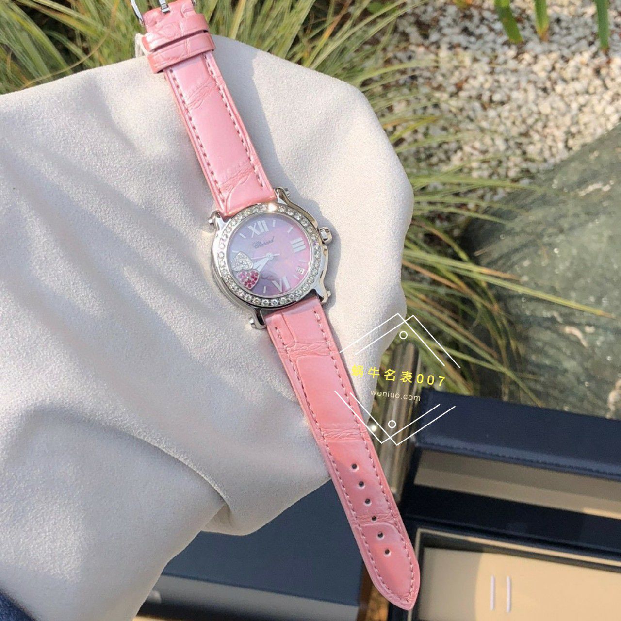  TOP  copy customized 真钻 Chopard HAPPY SPORT系列女表278475-2002和278475-3004原单 wrist watches  / XB087