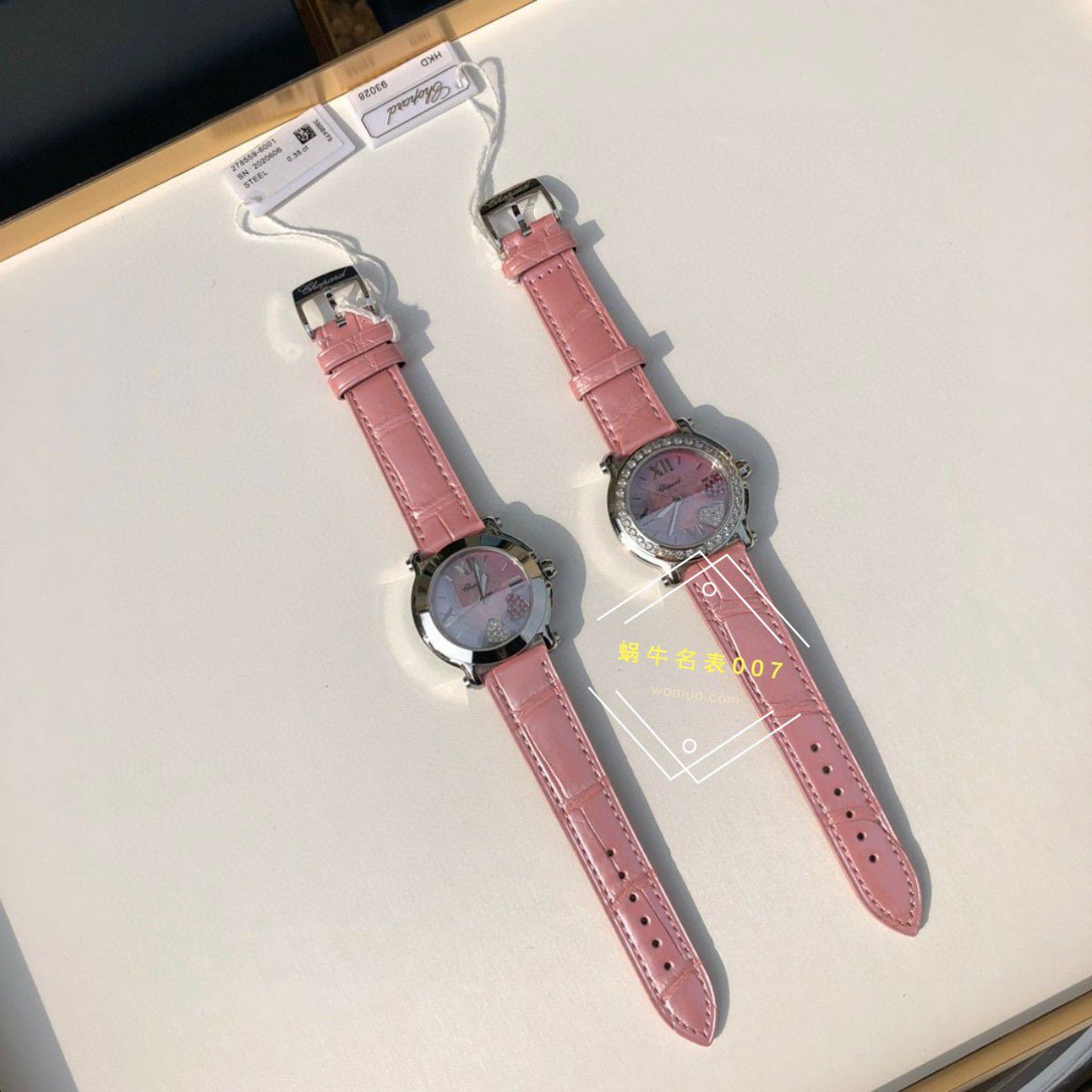  TOP  copy customized 真钻 Chopard HAPPY SPORT系列女表278475-2002和278475-3004原单 wrist watches  / XB087