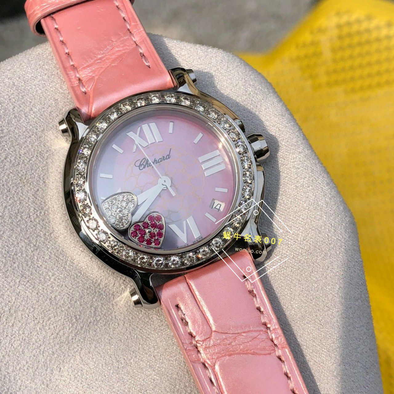  TOP  copy customized 真钻 Chopard HAPPY SPORT系列女表278475-2002和278475-3004原单 wrist watches  / XB087