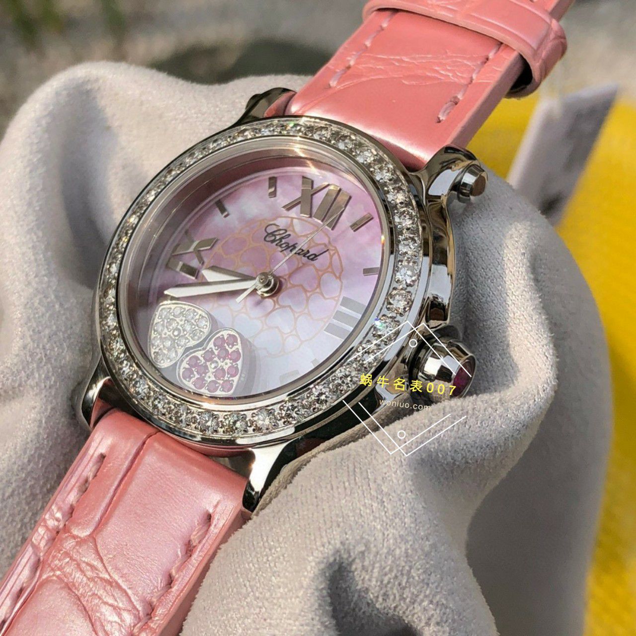  TOP  copy customized 真钻 Chopard HAPPY SPORT系列女表278475-2002和278475-3004原单 wrist watches  / XB087