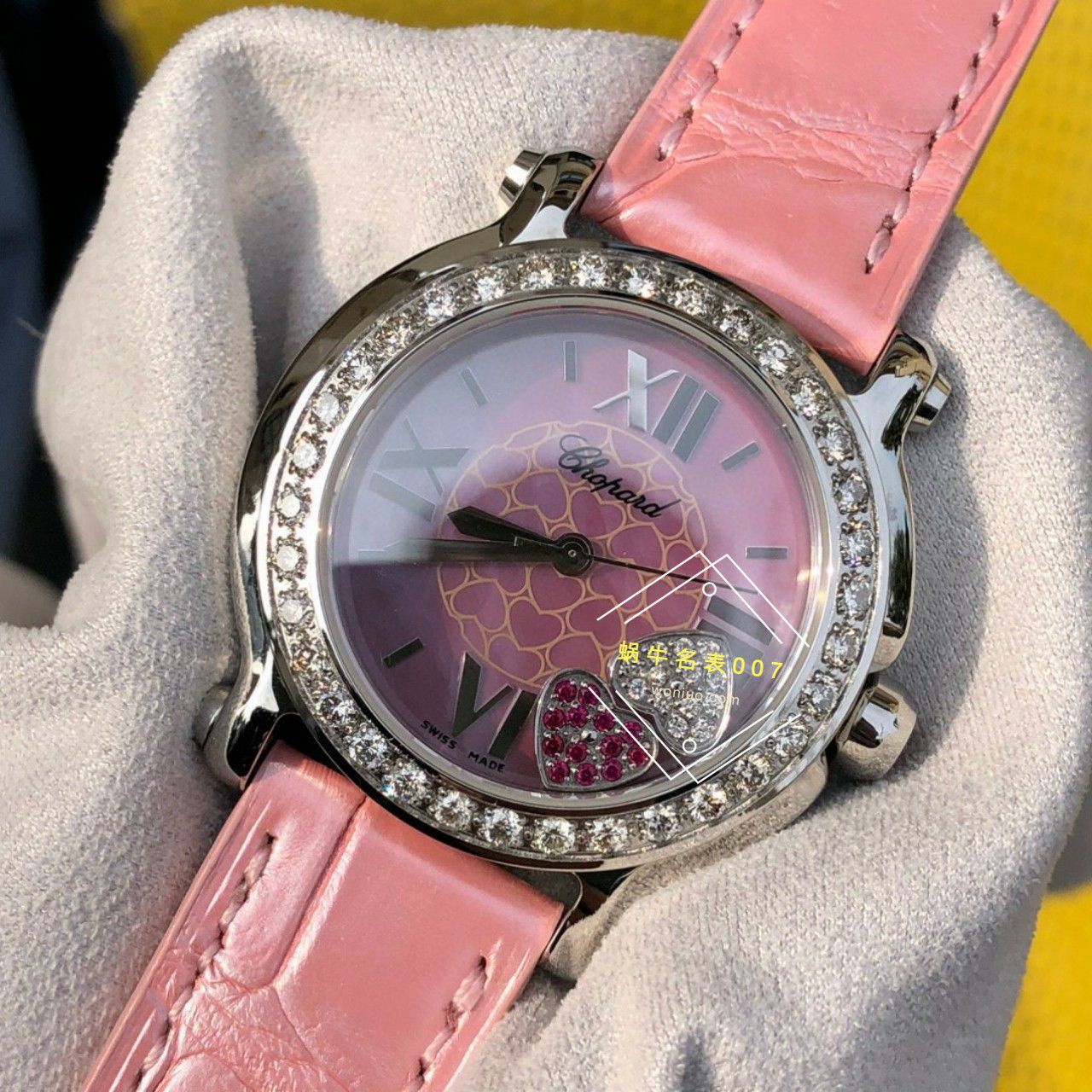  TOP  copy customized 真钻 Chopard HAPPY SPORT系列女表278475-2002和278475-3004原单 wrist watches  / XB087