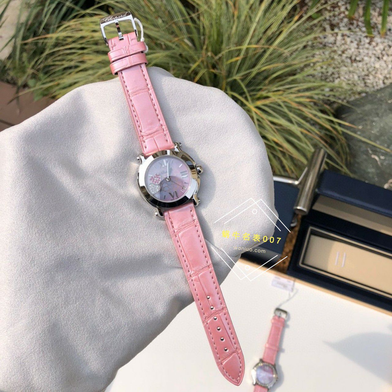  TOP  copy customized 真钻 Chopard HAPPY SPORT系列女表278475-2002和278475-3004原单 wrist watches  / XB087