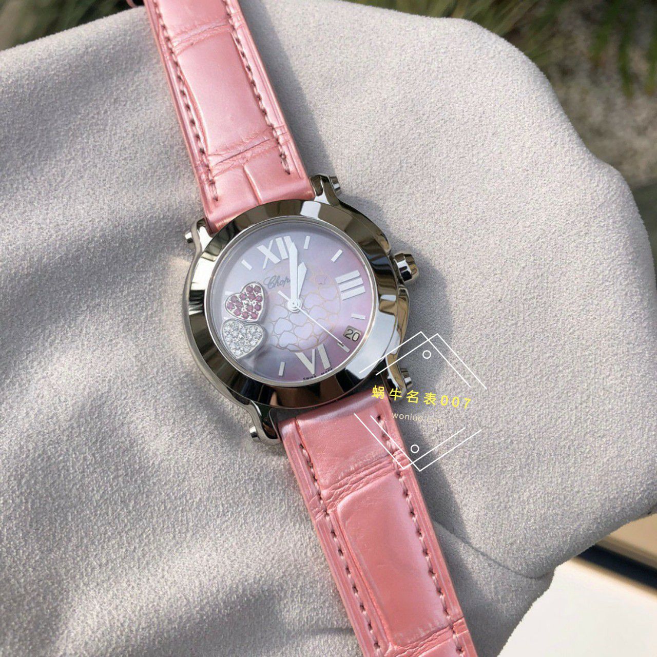  TOP  copy customized 真钻 Chopard HAPPY SPORT系列女表278475-2002和278475-3004原单 wrist watches  / XB087