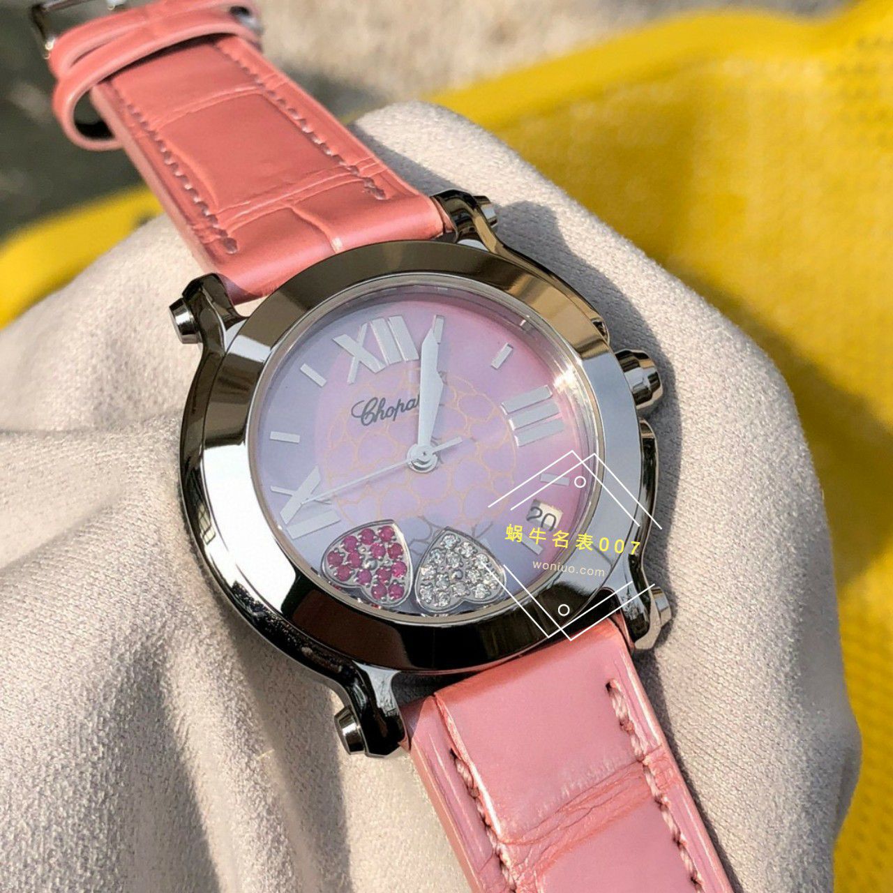  TOP  copy customized 真钻 Chopard HAPPY SPORT系列女表278475-2002和278475-3004原单 wrist watches  / XB087