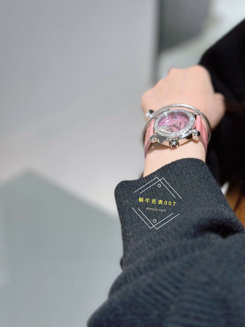  TOP  copy customized 真钻 Chopard HAPPY SPORT系列女表278475-2002和278475-3004原单 wrist watches  / XB087