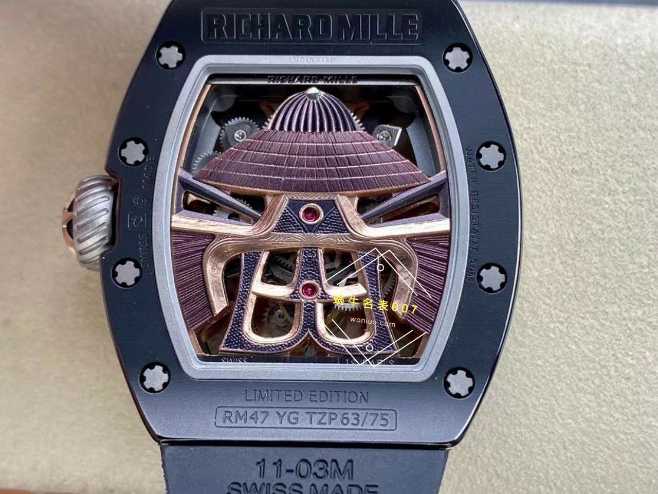 YS Factory  top  Replica Copy  RICHARD MILLE RM47黑武士一体机真 Tourbillon  Watches  / YSRM47