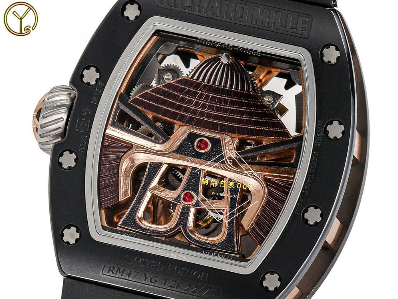 YS Factory  top  Replica Copy  RICHARD MILLE RM47黑武士一体机真 Tourbillon  Watches  / YSRM47