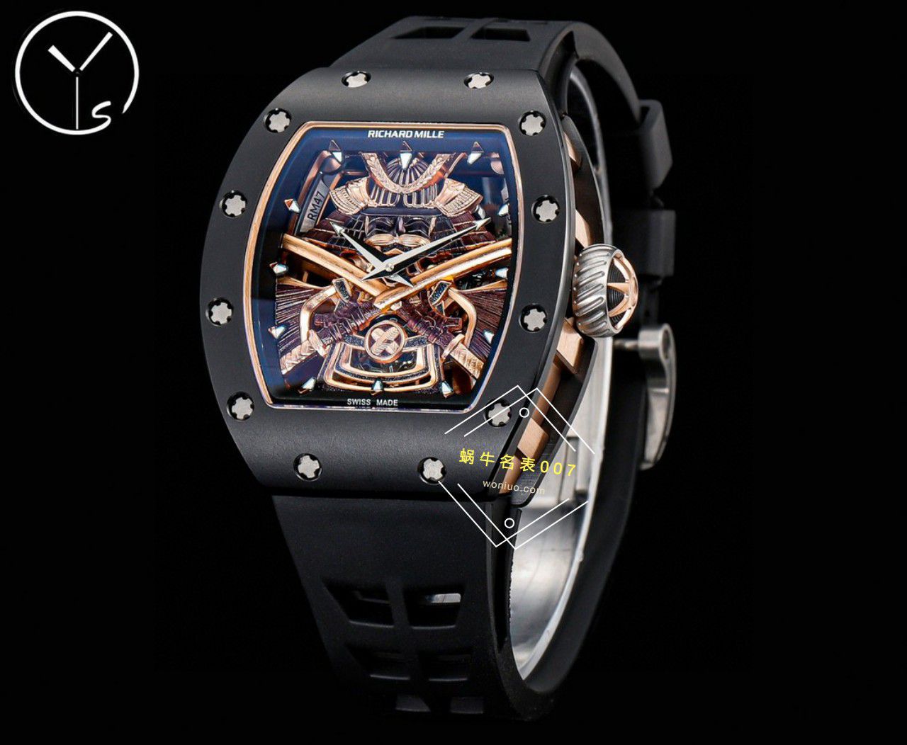 YS Factory  top  Replica Copy  RICHARD MILLE RM47黑武士一体机真 Tourbillon  Watches  / YSRM47