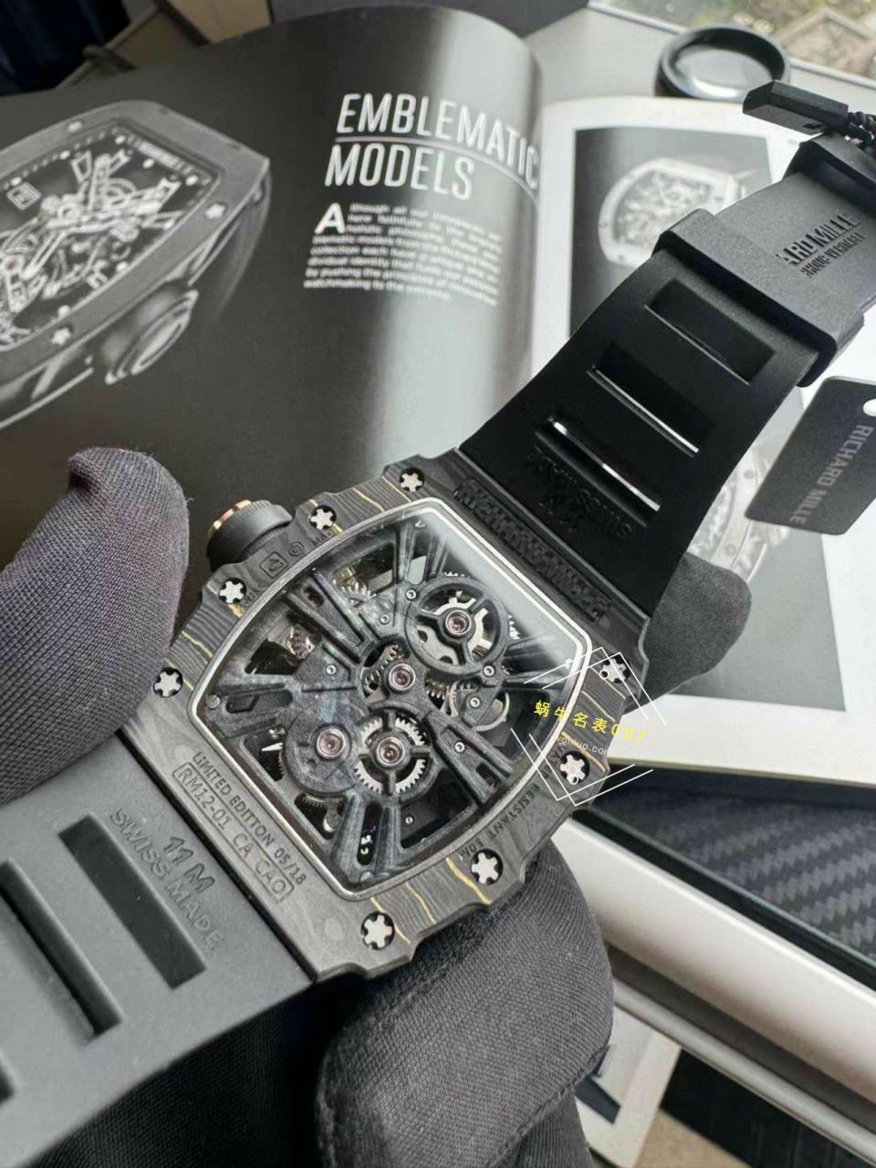 VVS新品 RICHARD MILLE 米尔 High quality 1比1 Replica Watches RM12-01 NTPT Tourbillon  wrist watches  / VVSRM1201