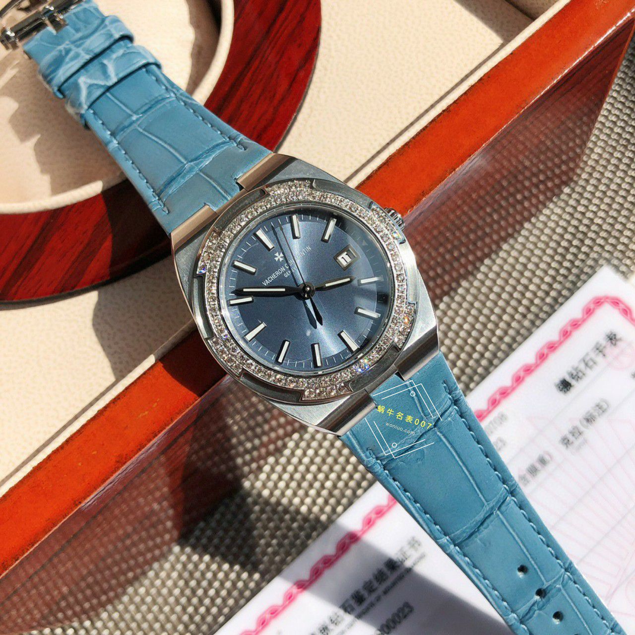  TOP 真钻女表Vacheron Constantin   Overseas 系列1225V/000R-B592，1225V/200A-B590 wrist watches  / JS261